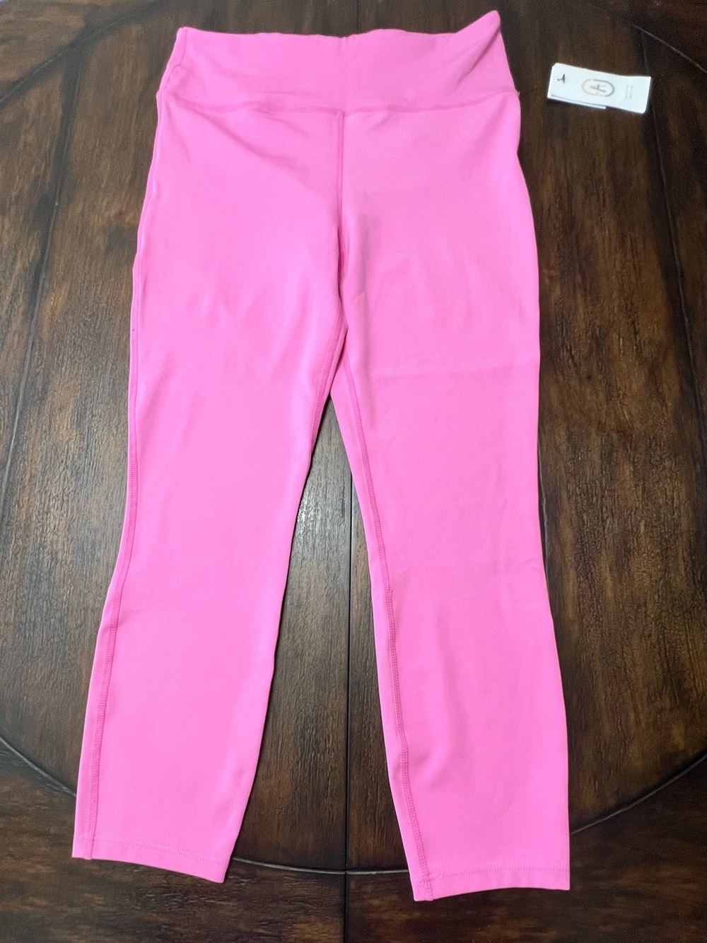 JUSTFAB ACTIVE Women’s Pink Activewear Yoga Athletic Cropped Legging NWT Size Lg
